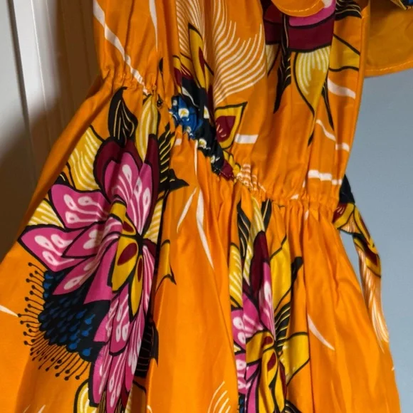 Grass-Fields Floral Off-Shoulder Midi Dress – Size 6 - Picture 11 of 15